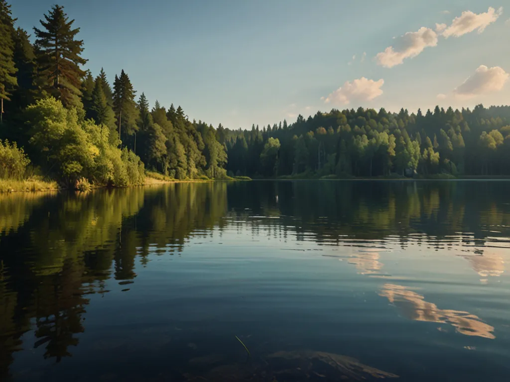 Kesäinen järvimaisema